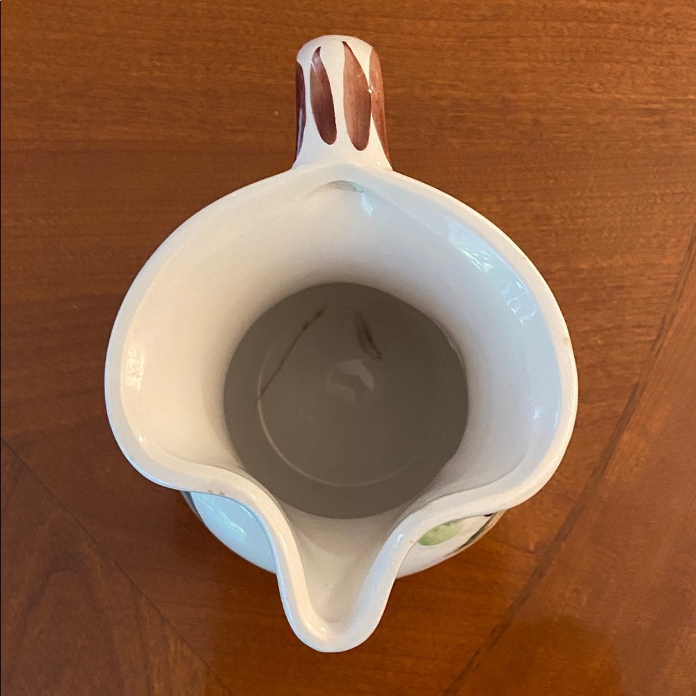 Hand-Painted Ceramic Pitcher - Picture 6 of 8